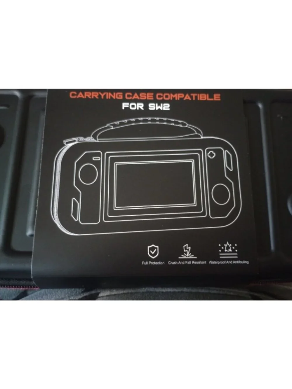 Carrying case compatible SW2 Black Full Protection Crush/Fall/Water Resistant